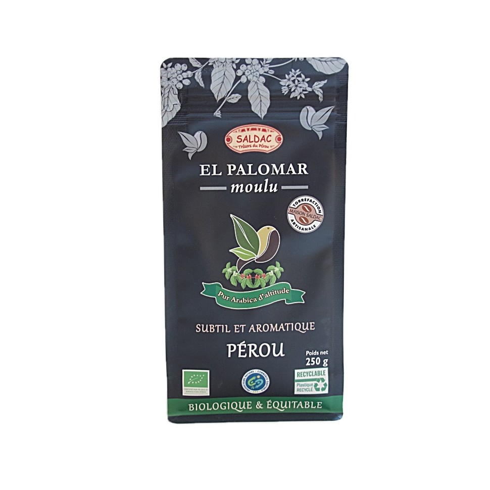 Café bio moulu El Palomar Pérou 250 g