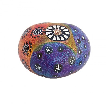 Coeur en saponite multicolore