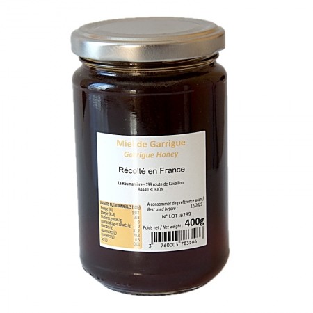 Miel de Garrigue info
