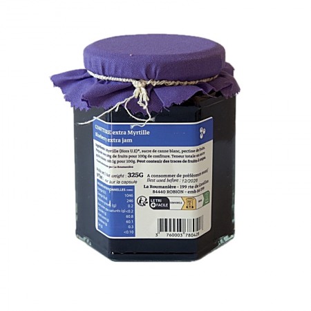 Confiture myrtille info