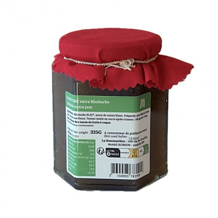 Confiture rhubarbe info