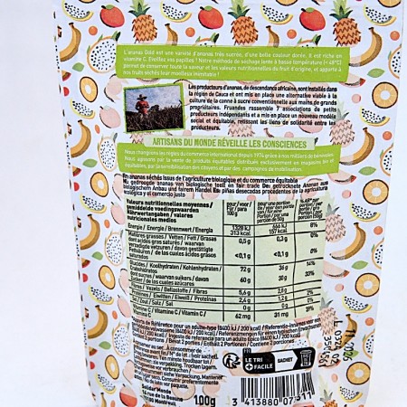Ananas Gold bio séché infos