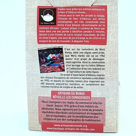 Fleurs d'hibiscus bio info