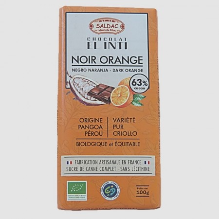 Chocolat noir orange El Inti bio