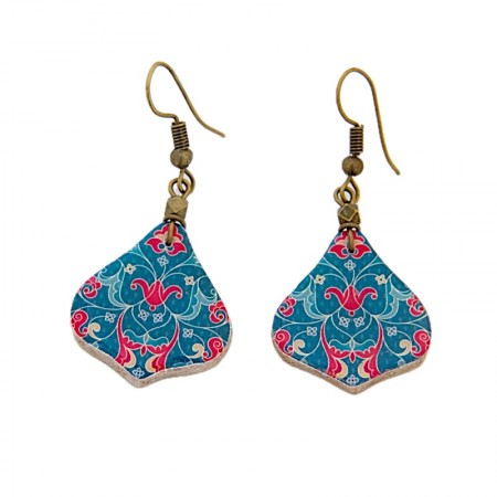 Boucles d'oreilles céramique Feuilles
