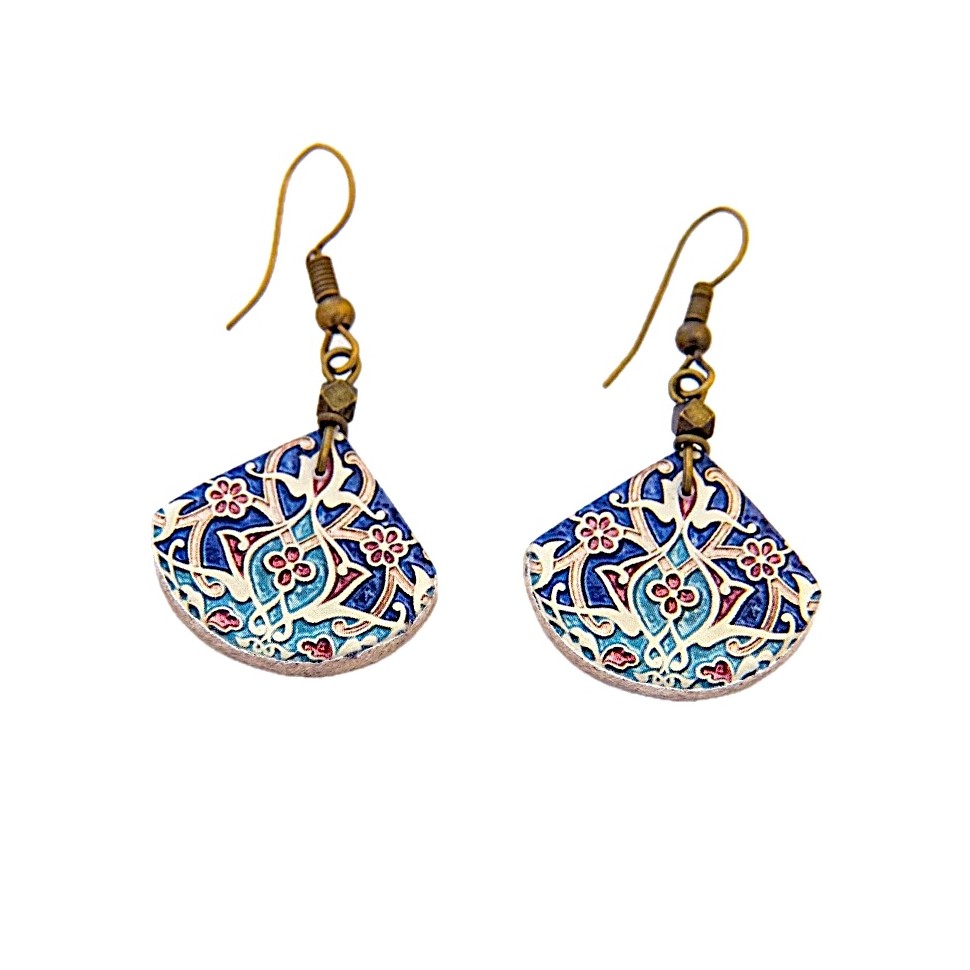 Boucles d'oreilles céramique Ciel