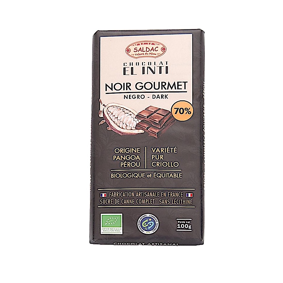 Chocolat noir 70% El Inti bio 100 g