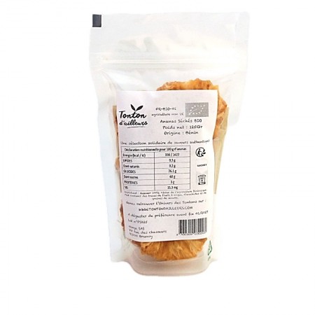 Ananas séchés bio info
