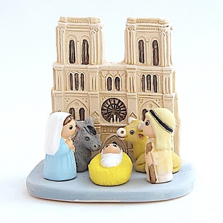 Crèche céramique Paris Notre Dame