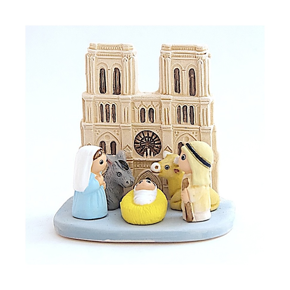 Crèche céramique Paris Notre Dame