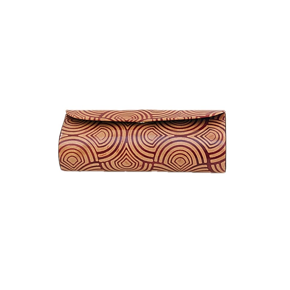 Etui à lunettes cuir arc