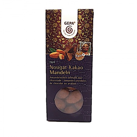 Amandes enrobées chocolat praliné