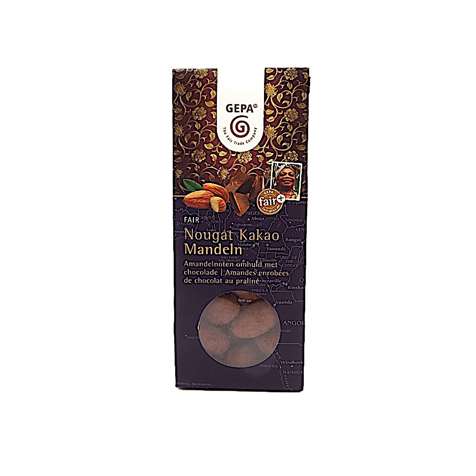 Amandes enrobées chocolat praliné