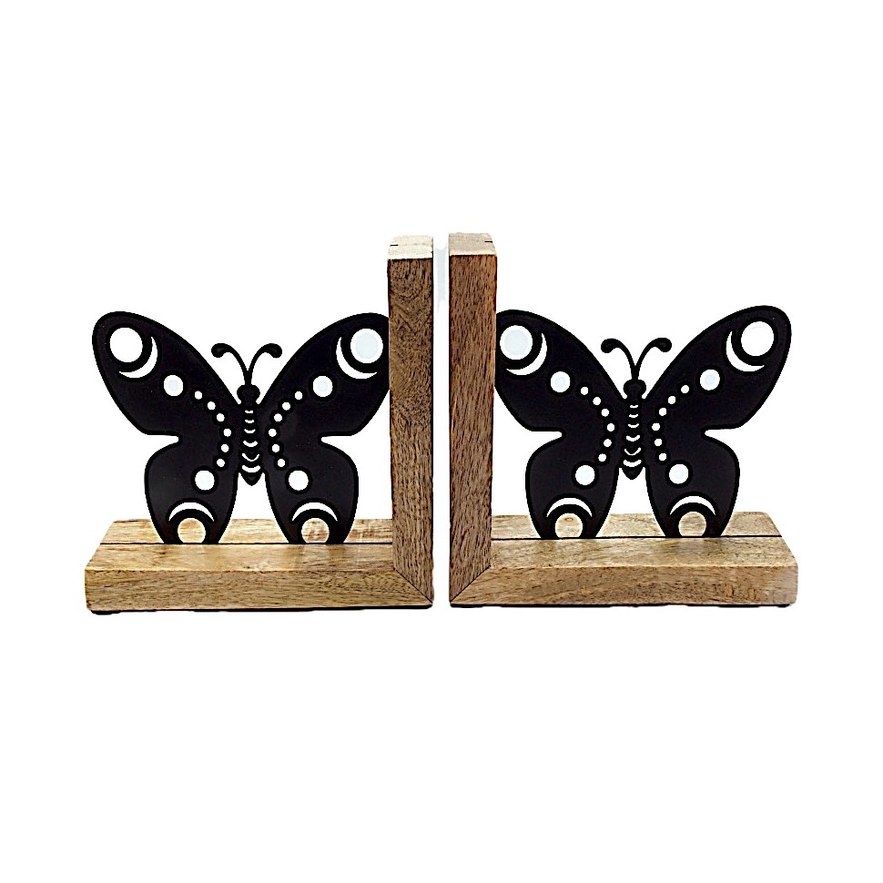 Serre livres papillons