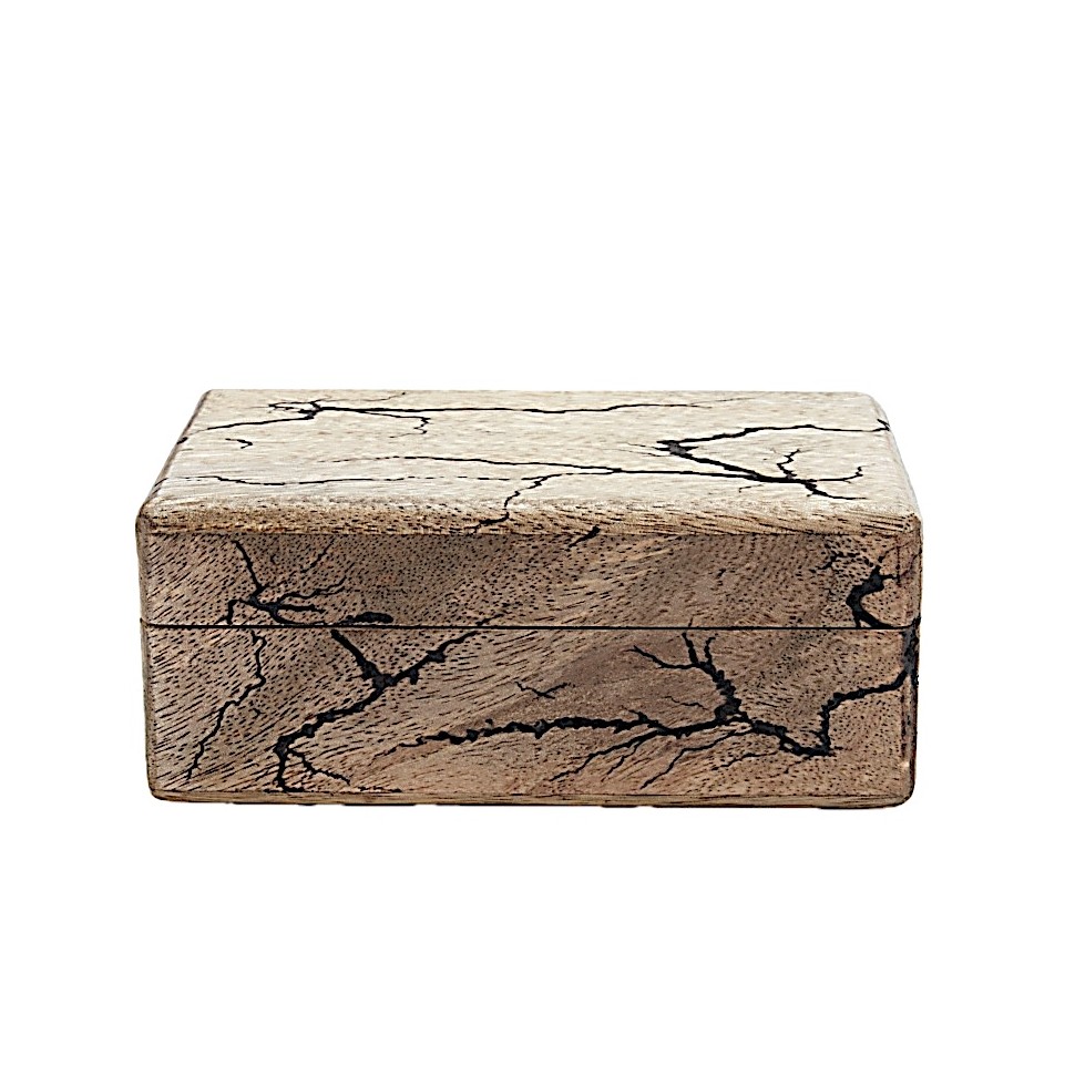 Boîte rectangulaire bois manguier
