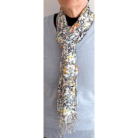 Echarpe viscose multicolore
